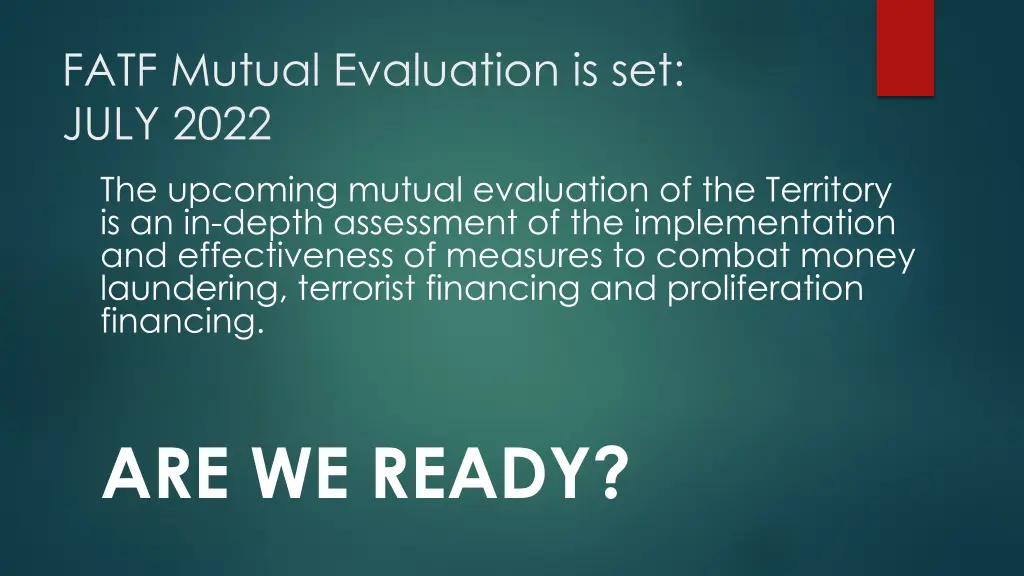 fatf mutual evaluation is set july 2022