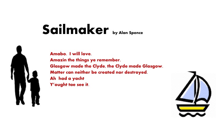 sailmaker by alan spence