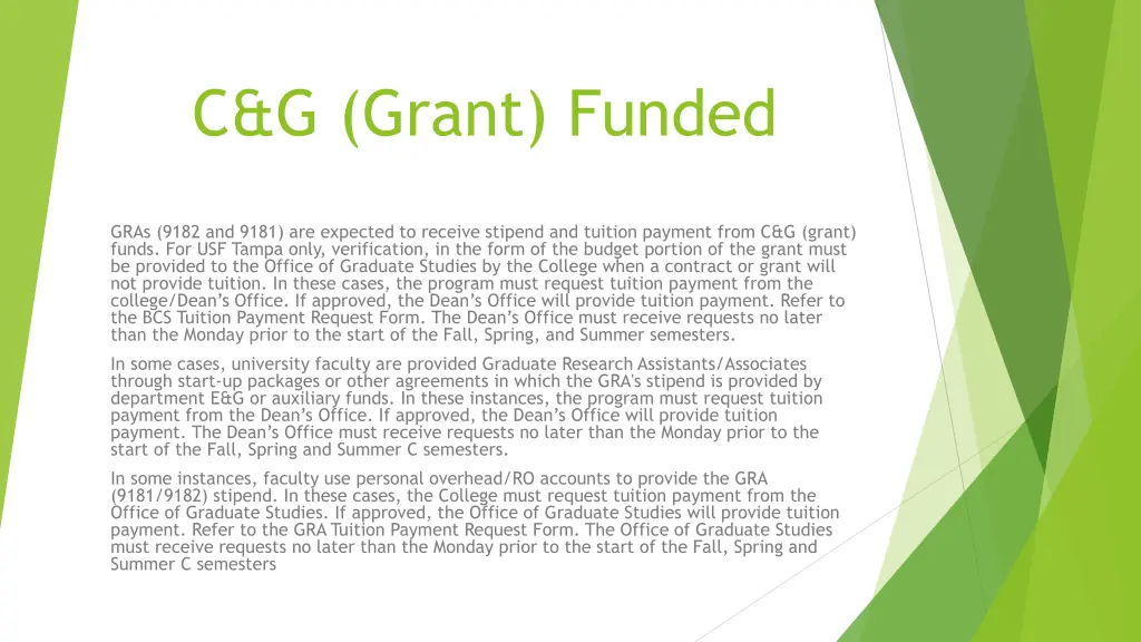 c g grant funded