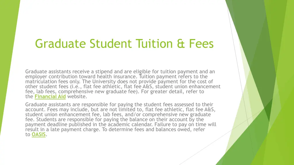 graduate student tuition fees