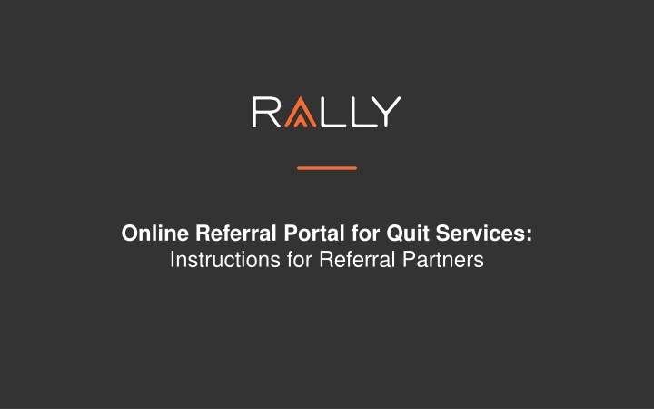 online referral portal for quit services