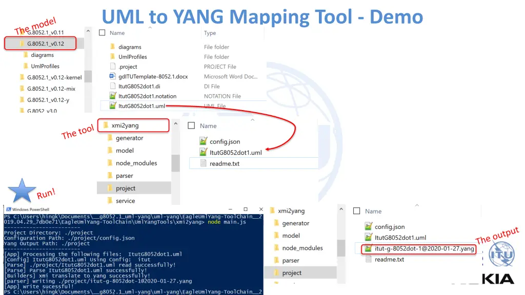 uml to yang mapping tool demo