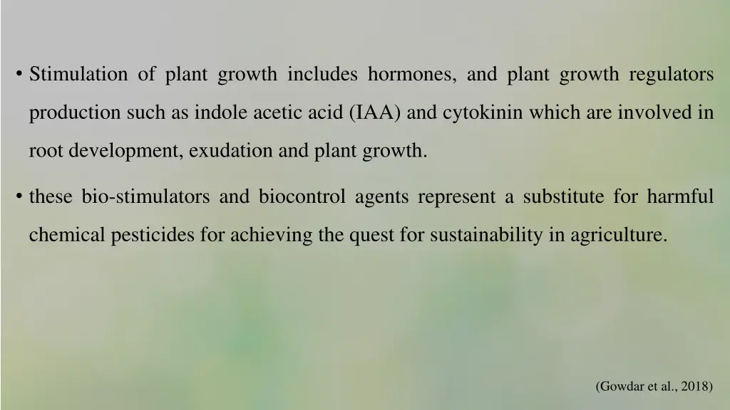 stimulation of plant growth includes hormones