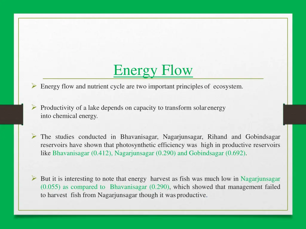 energy flow