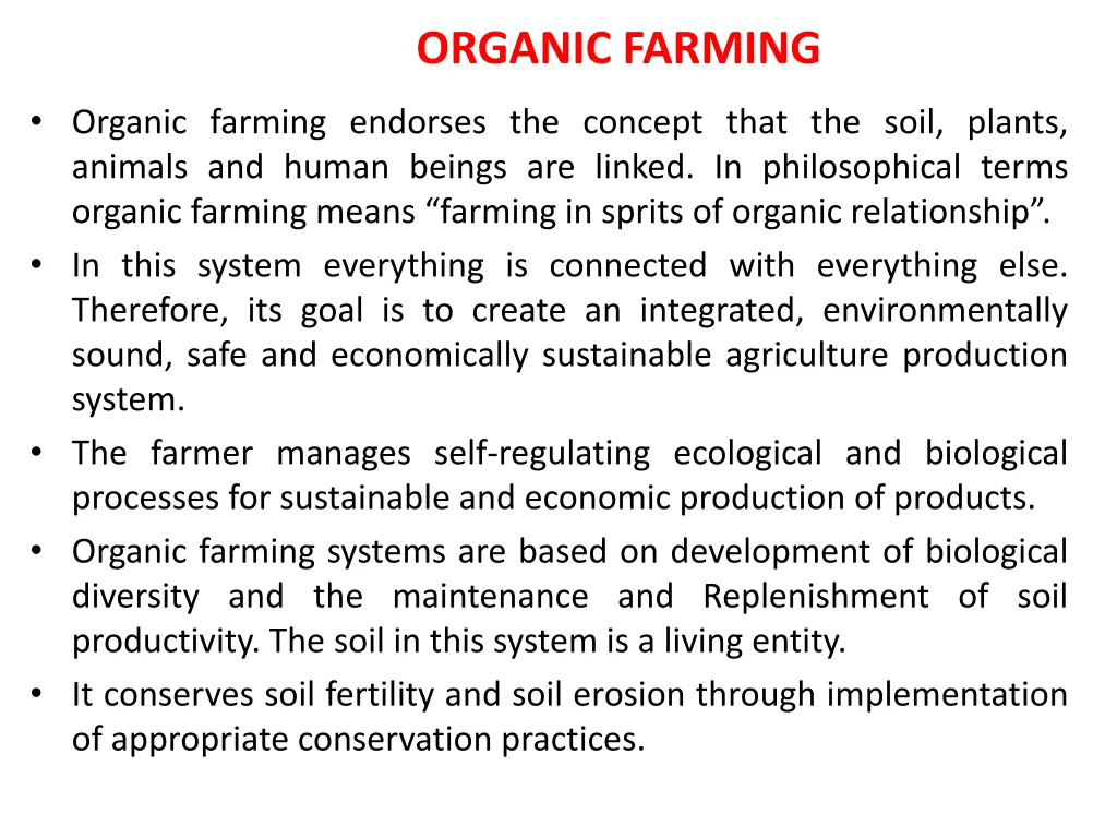 organic farming