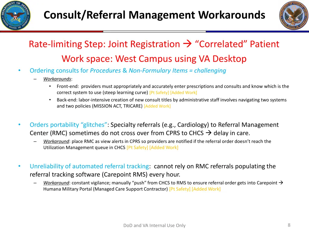 consult referral management workarounds