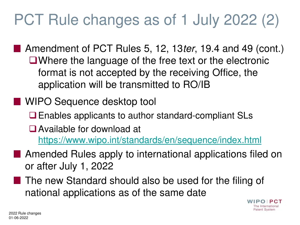 pct rule changes as of 1 july 2022 2