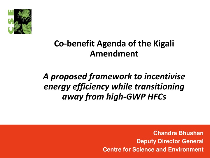 co benefit agenda of the kigali amendment