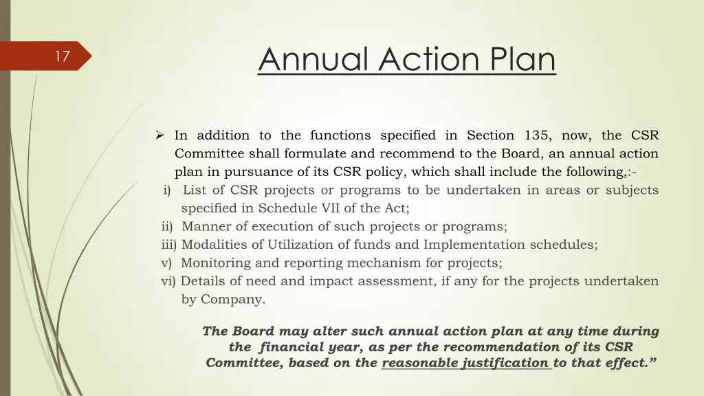 annual action plan