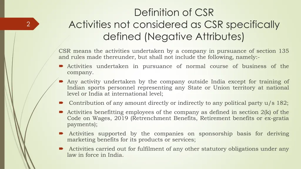 definition of csr