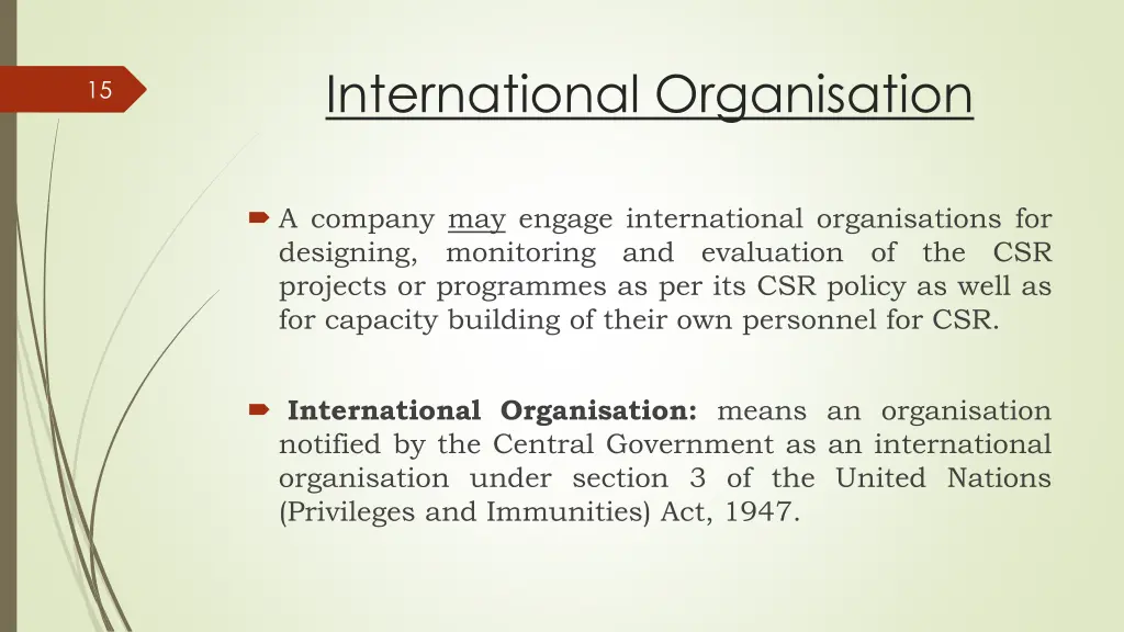 international organisation