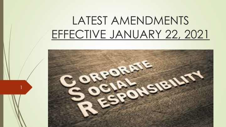 latest amendments effective january 22 2021