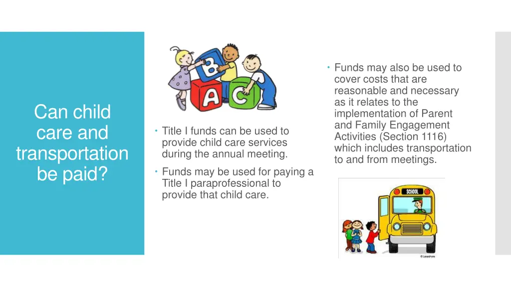 funds may also be used to cover costs that