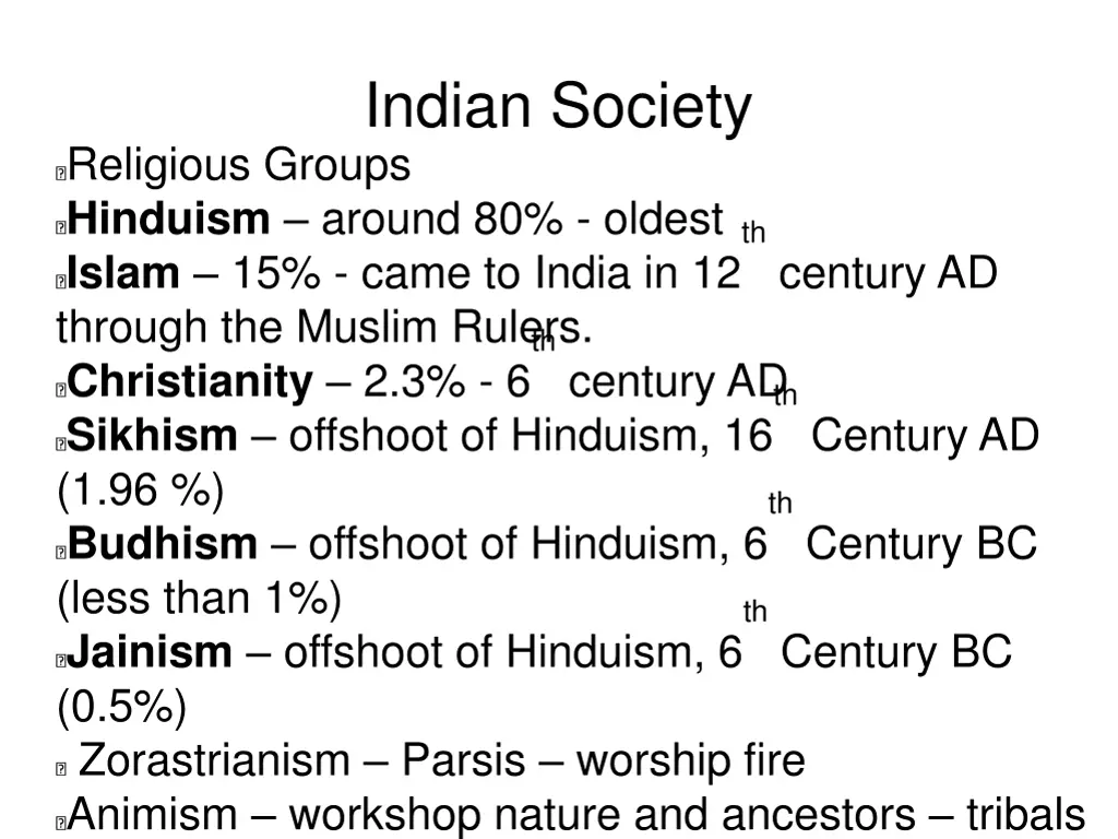 indian society 2