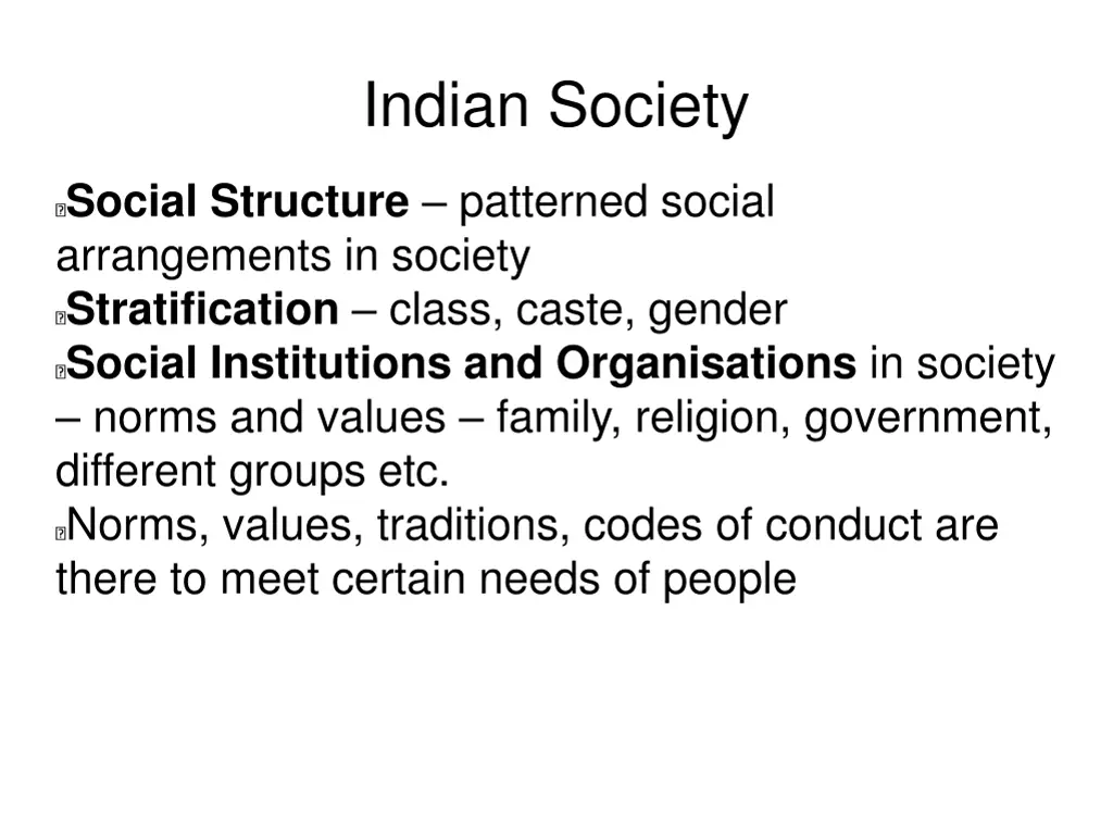 indian society