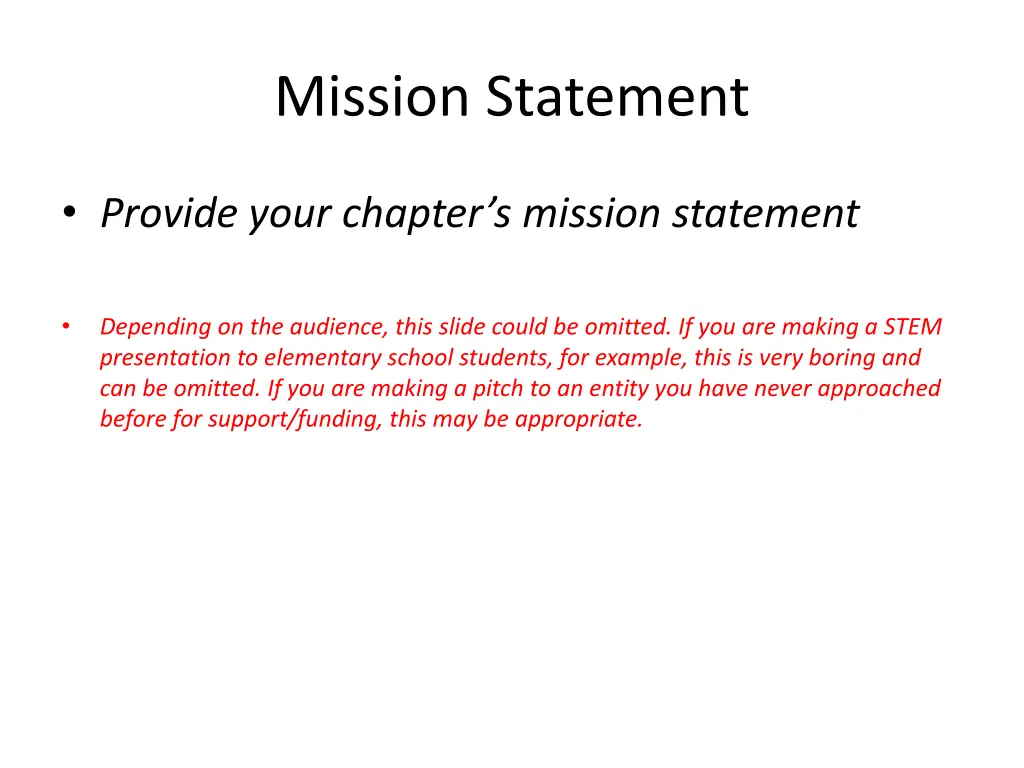 mission statement