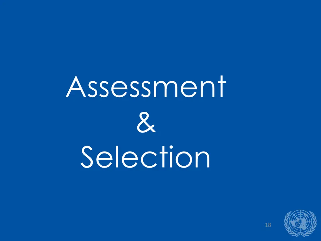 assessment selection