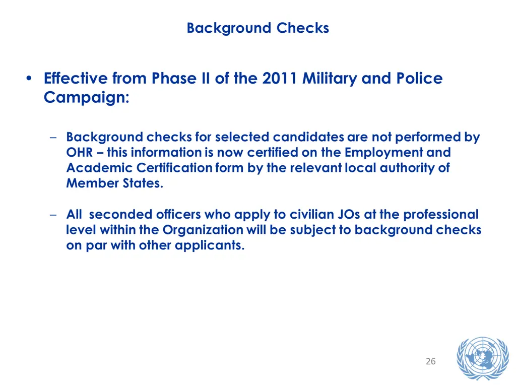 background checks