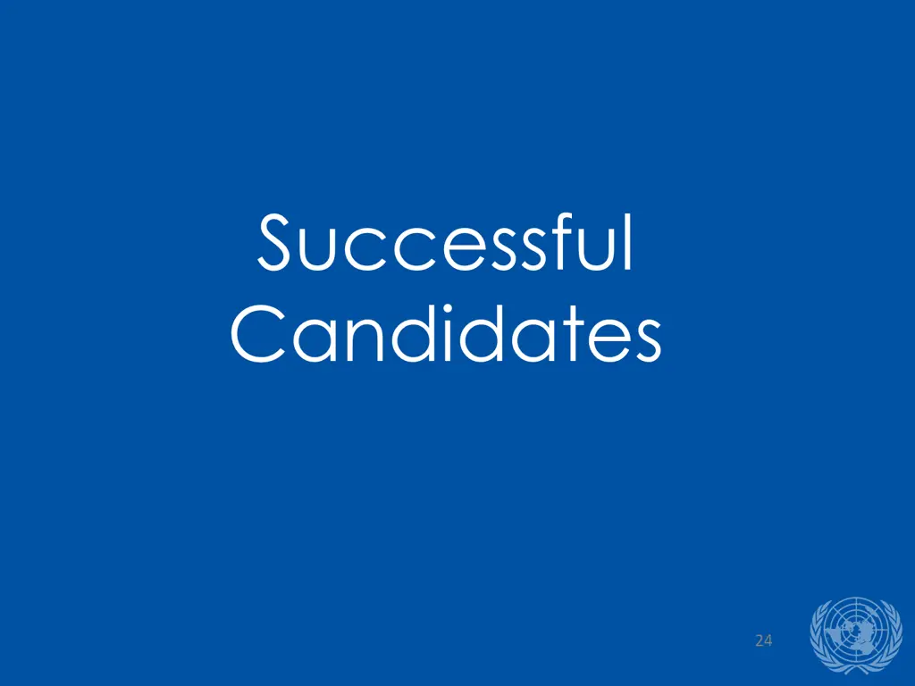 successful candidates