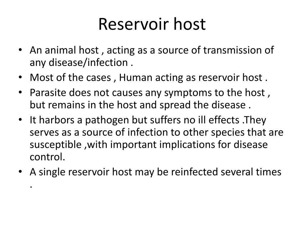 reservoir host