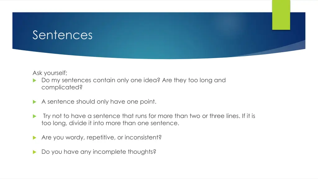 sentences