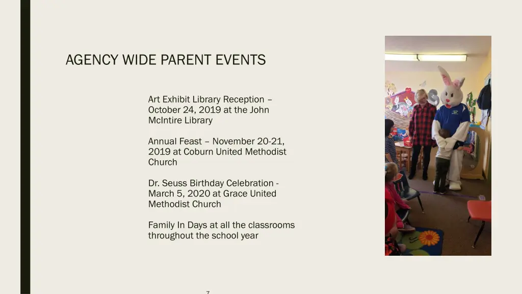 agency wide parent events