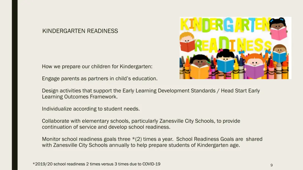 kindergarten readiness