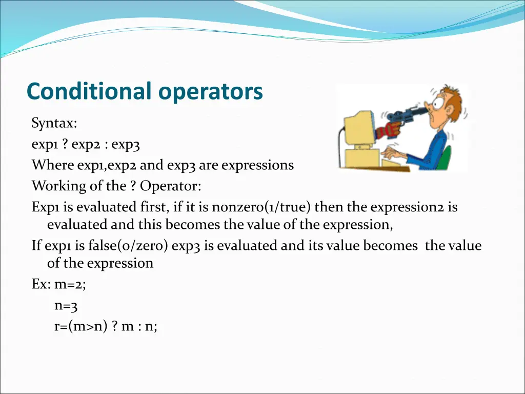 conditional operators