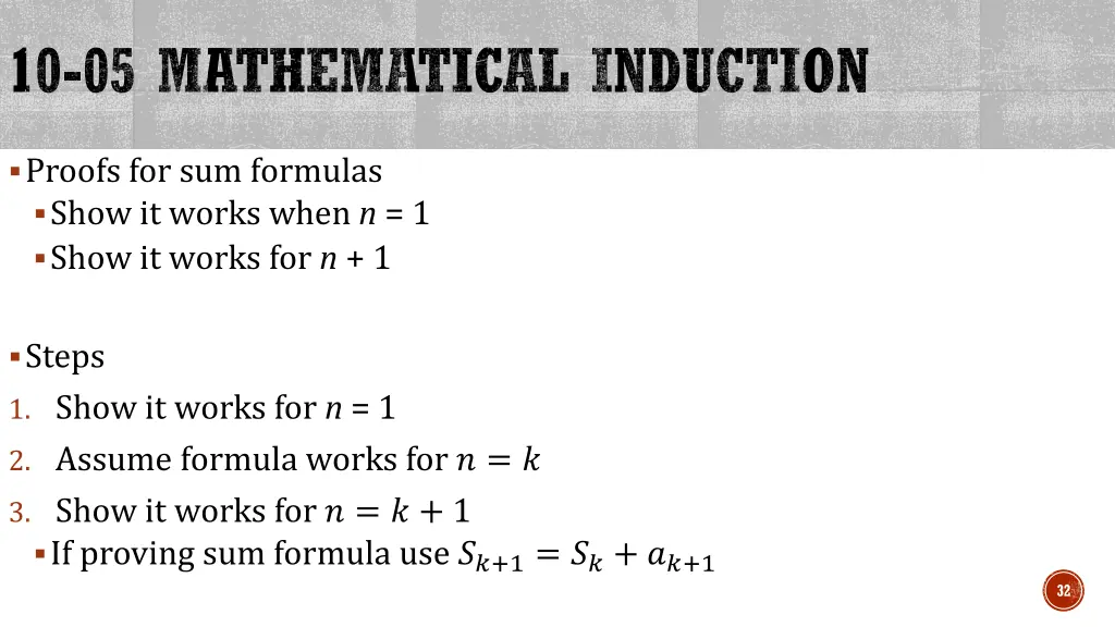 10 05 mathematical induction 1