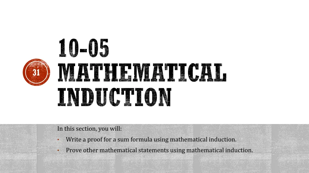 10 05 mathematical induction