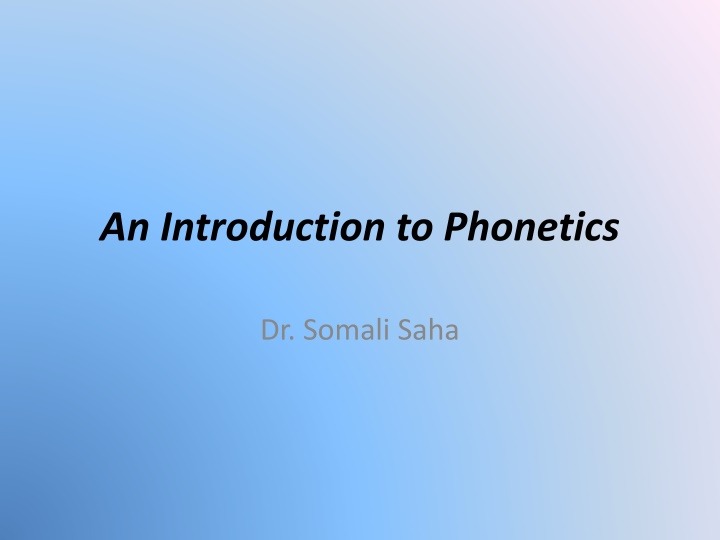 an introduction to phonetics