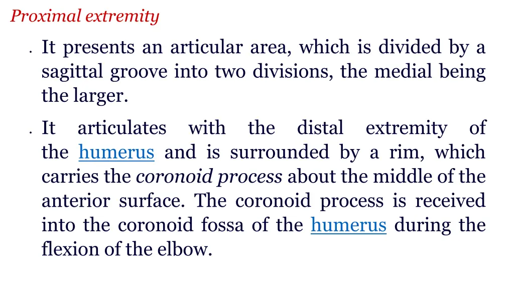 proximal extremity