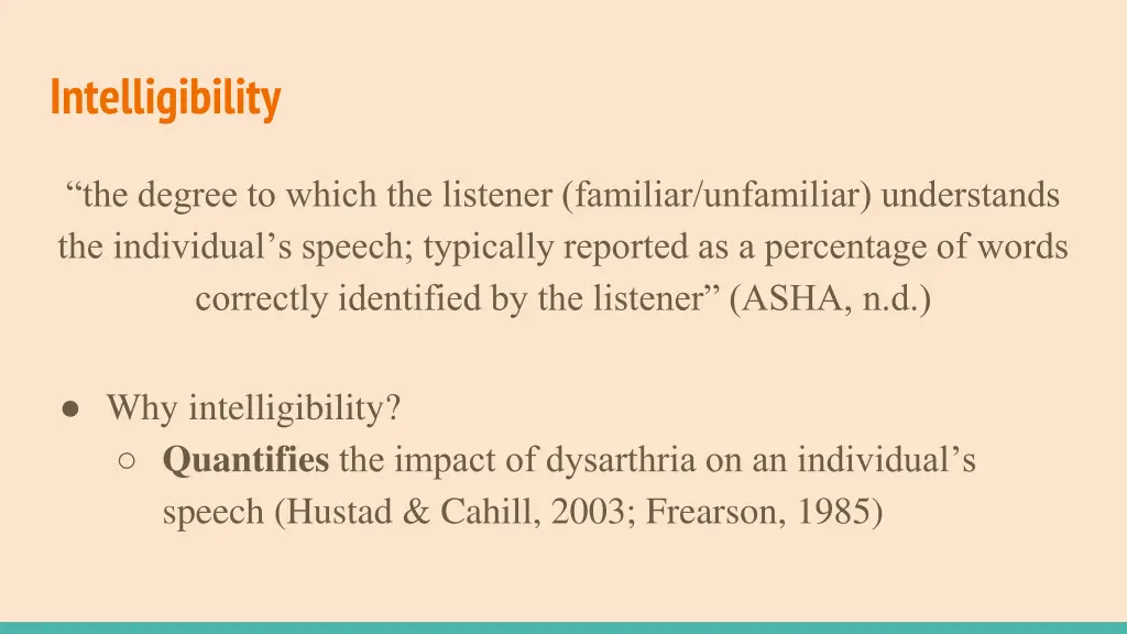 intelligibility