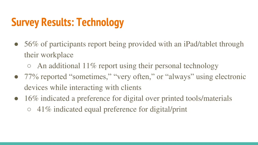 survey results technology