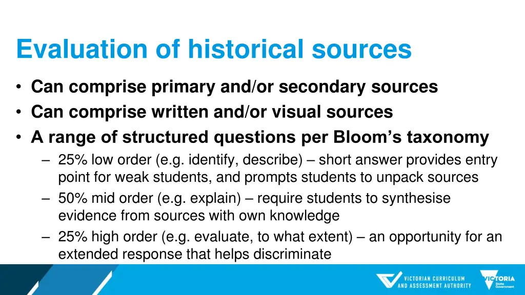 evaluation of historical sources