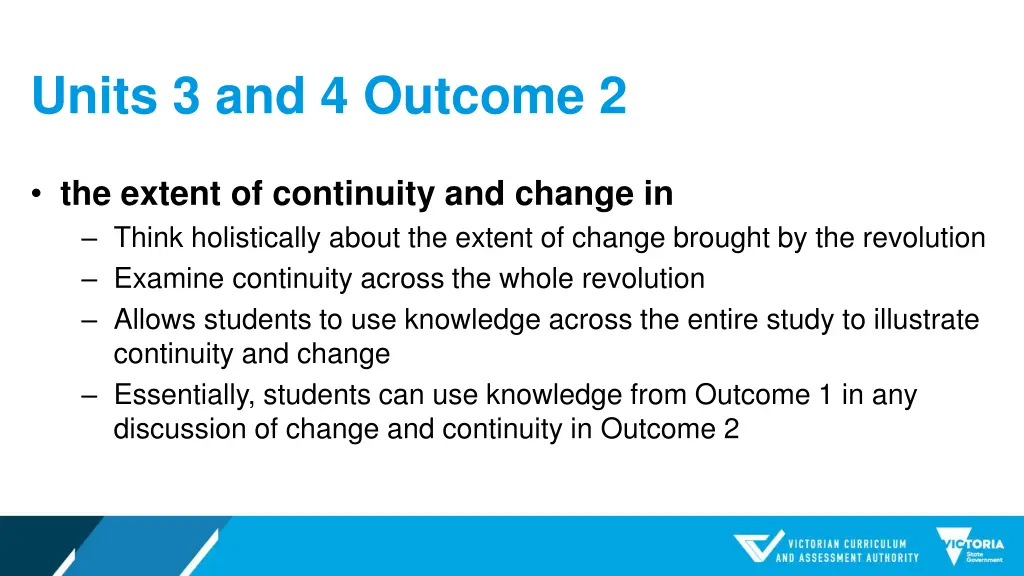 units 3 and 4 outcome 2 1