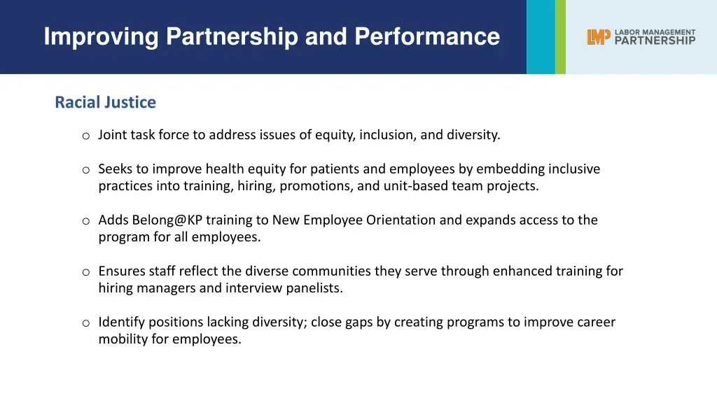 improving partnership and performance 1