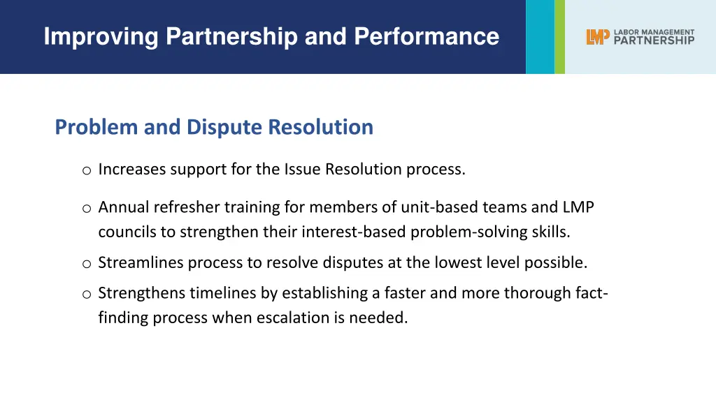 improving partnership and performance 3