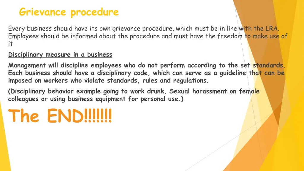 grievance procedure