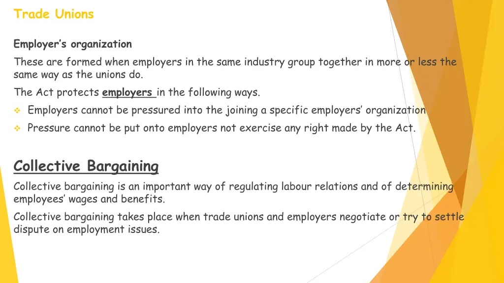 trade unions 2