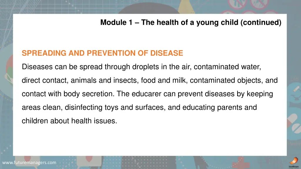 module 1 the health of a young child continued 5