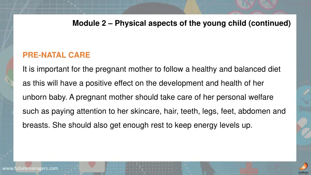 module 2 physical aspects of the young child 9