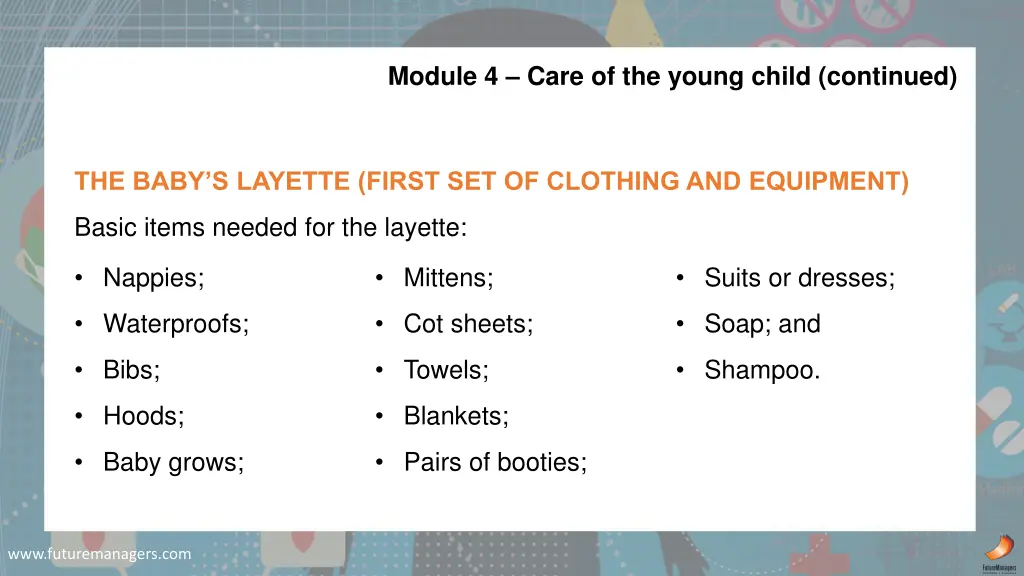 module 4 care of the young child continued 2