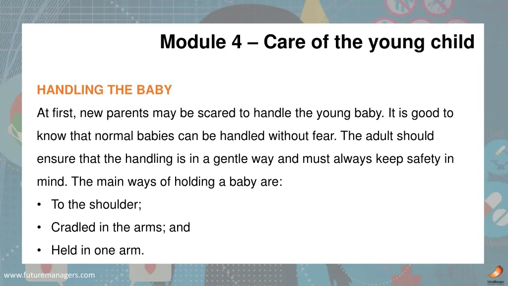 module 4 care of the young child