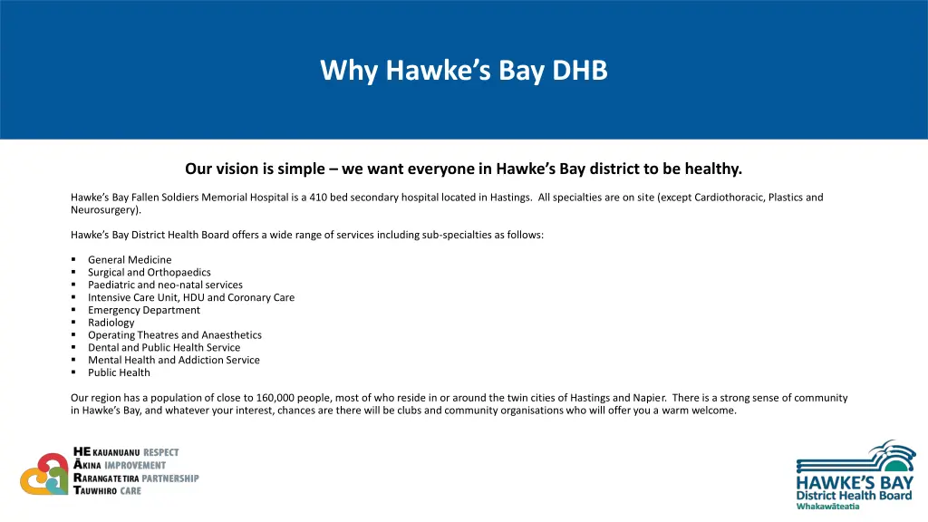 why hawke s bay dhb