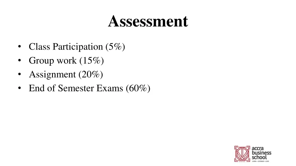 assessment