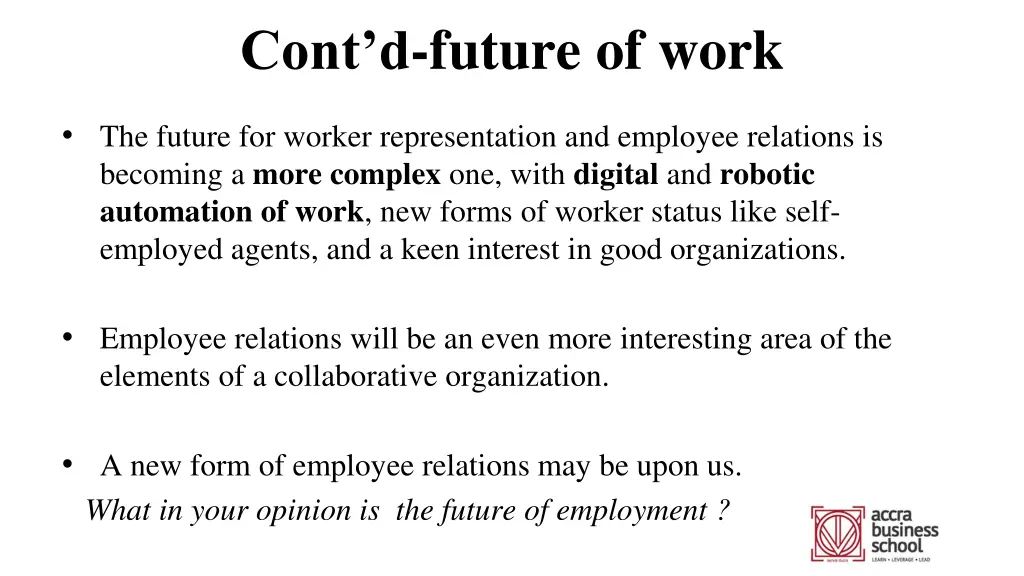 cont d future of work