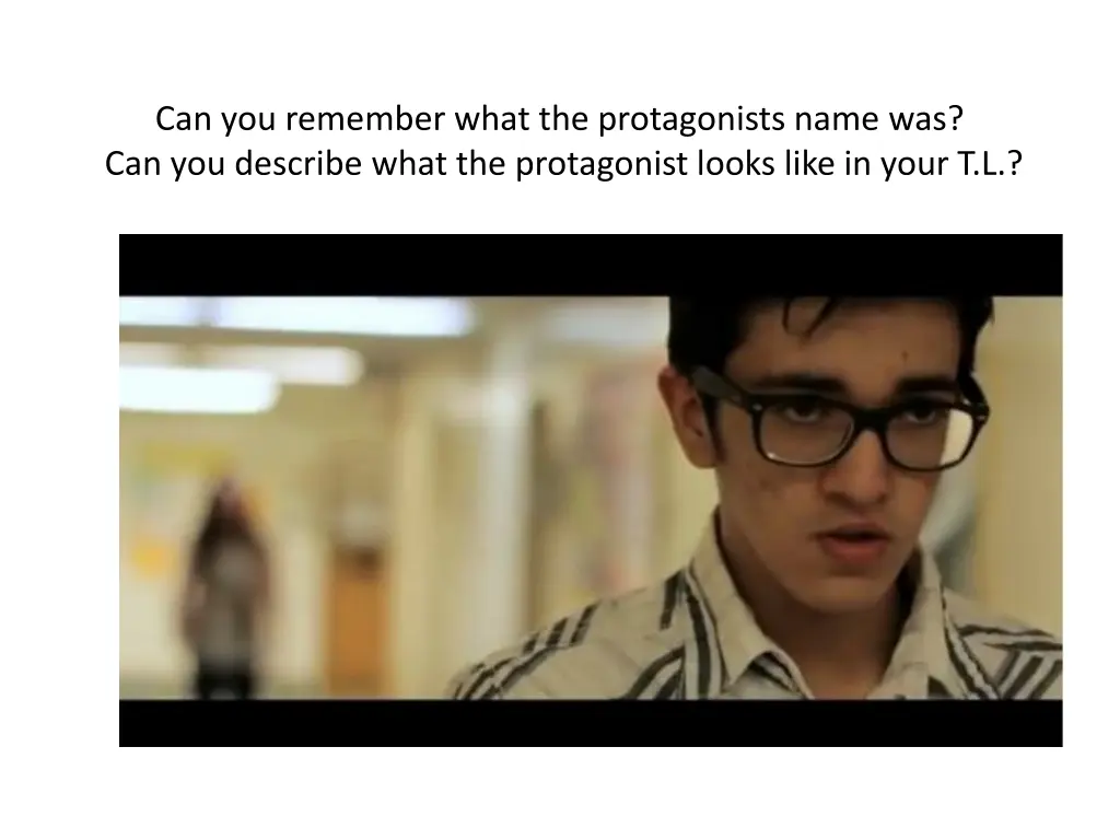 can you remember what the protagonists name