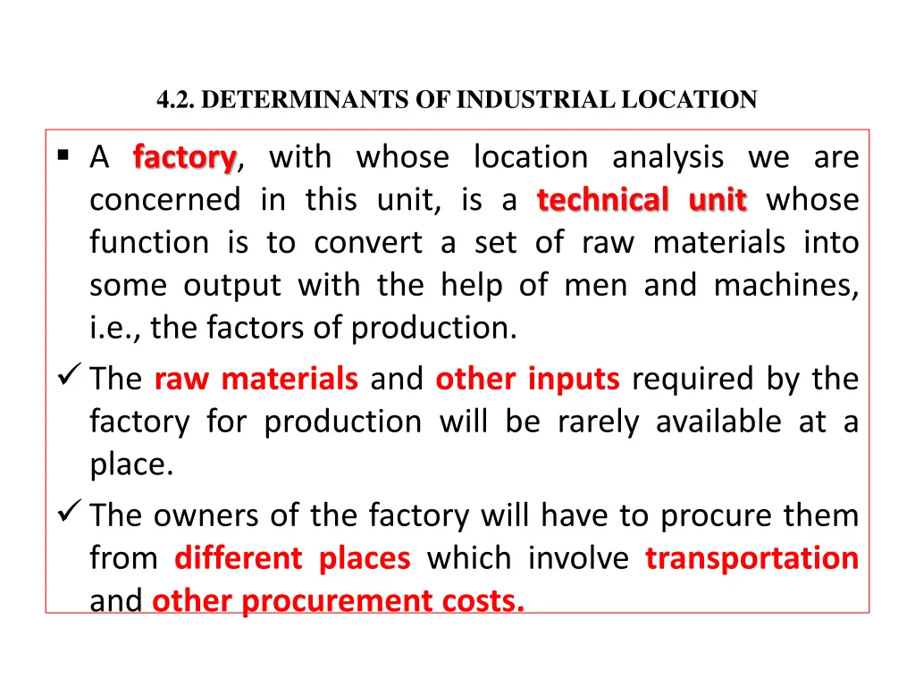 4 2 determinants of industrial location