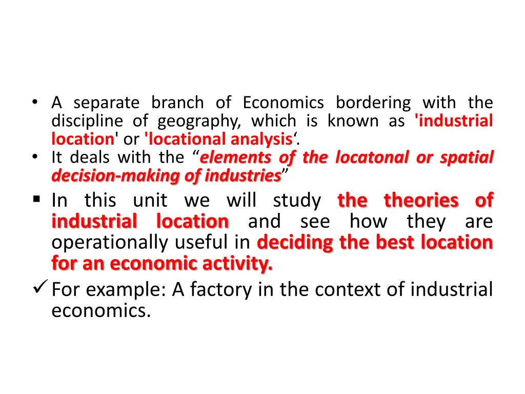 a separate branch of economics bordering with